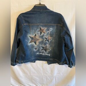 Women's Starry Blue Denim Jacket